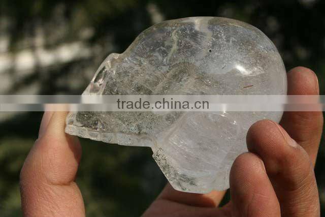 Clear Quartz Rock Crystal Skull white / Natural Quartz crystal Carving Skull / Hand Carved Crystal Skull Wholesale
