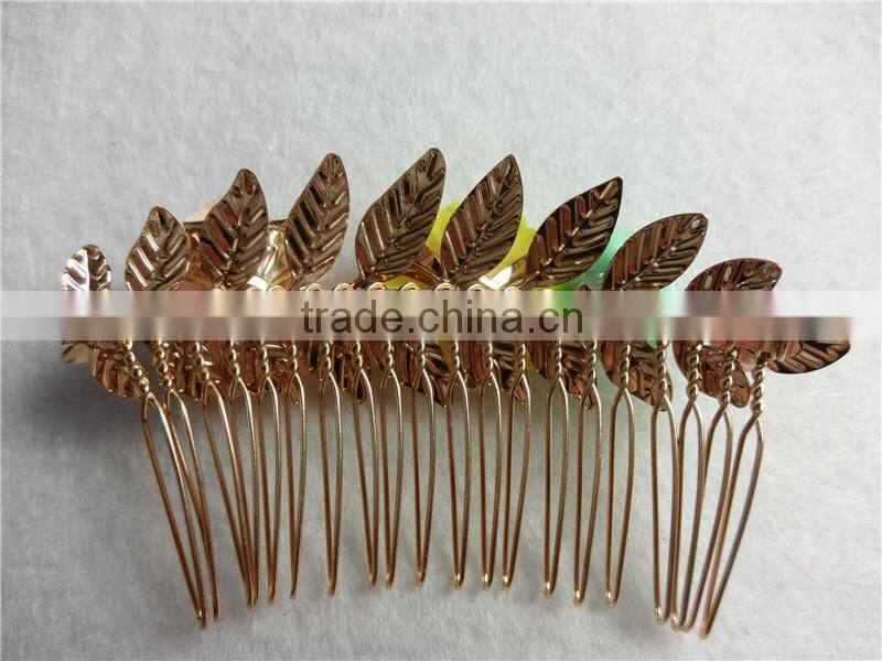 Mint Rose Hair Comb Floral Pearls Bridal Hair Comb Wedding Flower Hair Piece Metal Comb Seafoam Light Aqua FHCOC3001-2