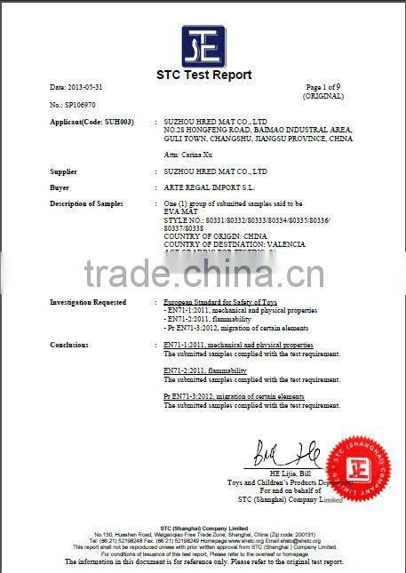 EVA floormat for laminate flooring