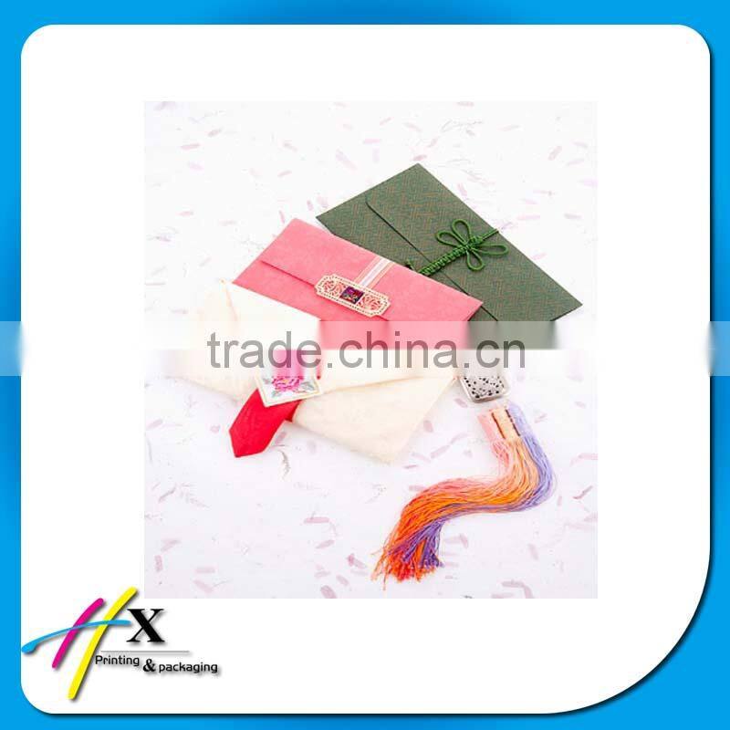 decorative wedding invitation envelope kraft string tie envelope