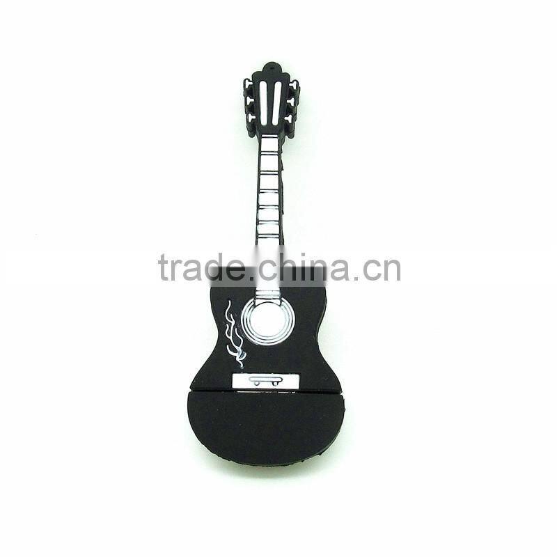 2016 new Promotion Fashion musical instrument usb Flash Drive cartoon Guitar Memory Stick 8GB 16GB 32GB Flash disk Pen Drive