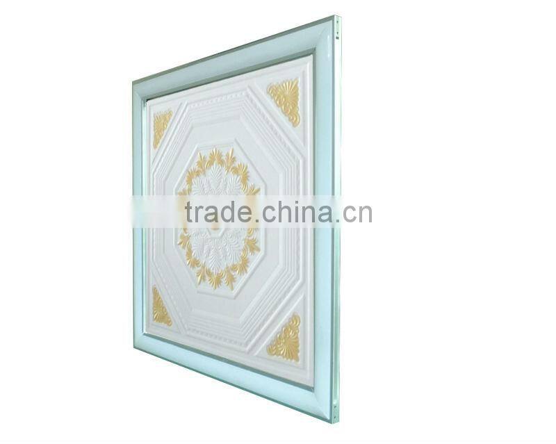 48w cityghost patented invisible LED panel light 600X600 housing with a fashion ceiling plaster