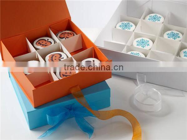 Custom Size Foldable Gift Box for Cupcake