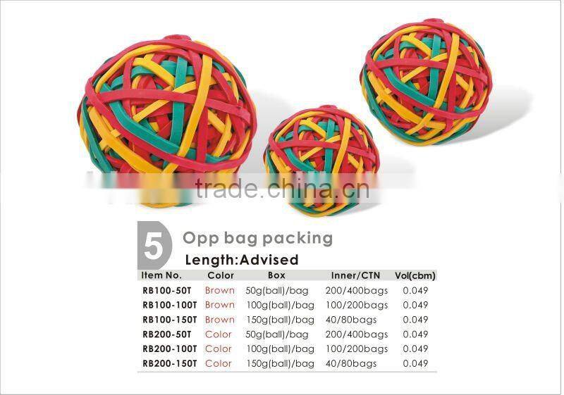 Hot Sale Durable Brown Color Rubber Bands.