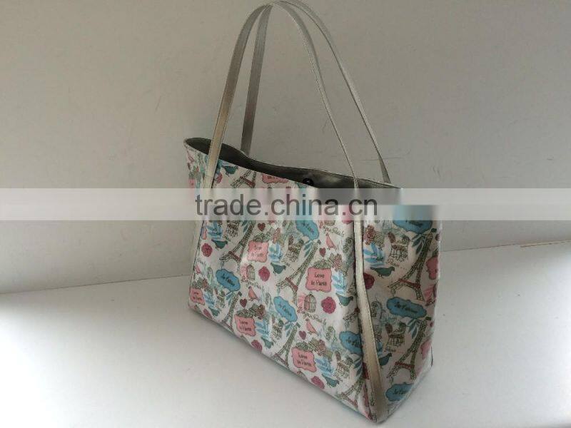 Canvas tote bag with coating