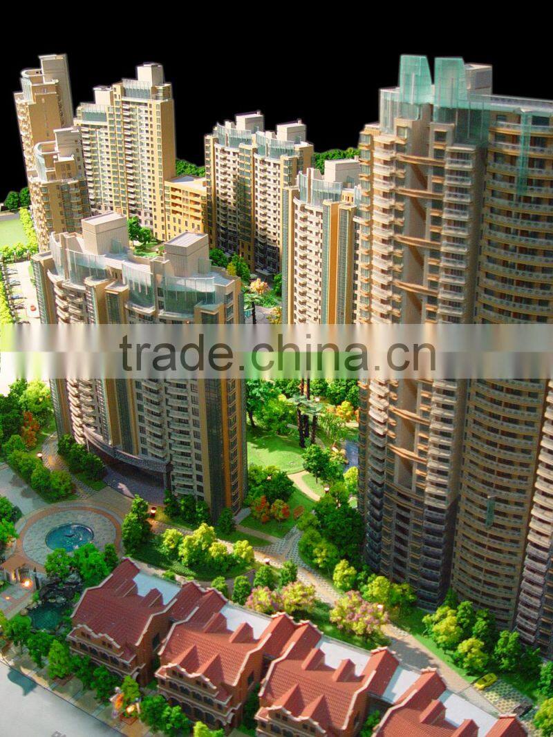 Model scale maker for apartment house construction building model