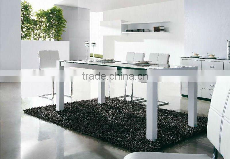 modern hot selling high gloss MDF dining table