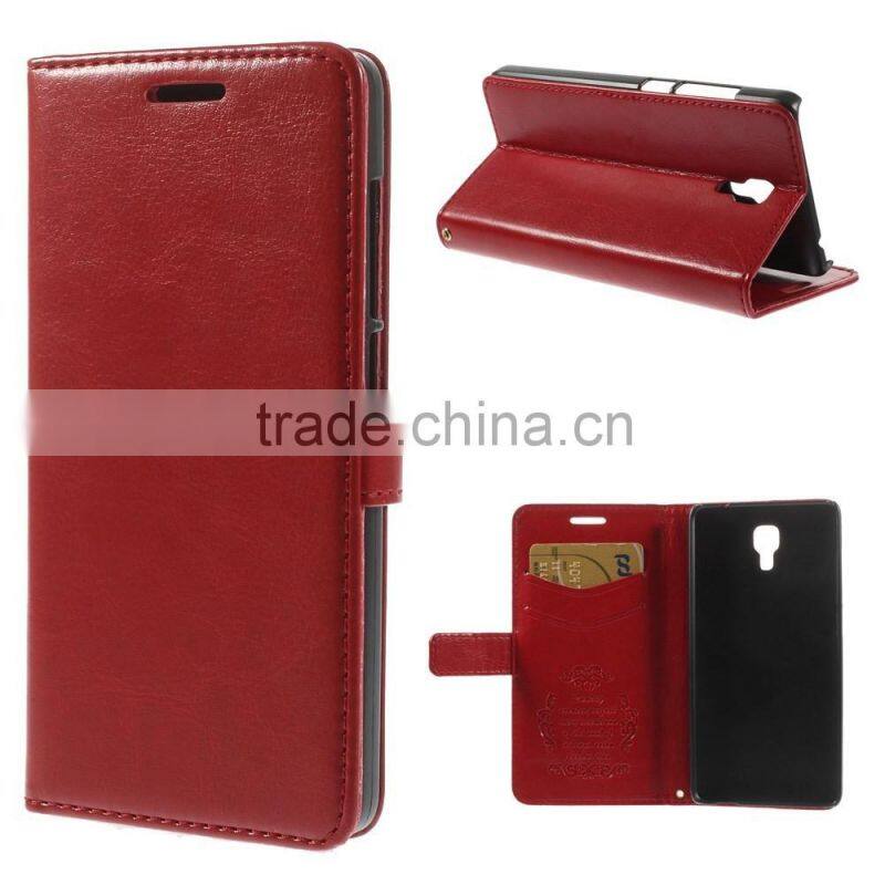 Crazy Horse Stand Leather Cover for Xiaomi 4 MI4,leather case for xiaomi 4 MI4,Xiaomi 4 MI4 leather case