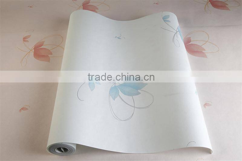 waterproof non woven beatiful flower wallcovering/wallpaper for living room