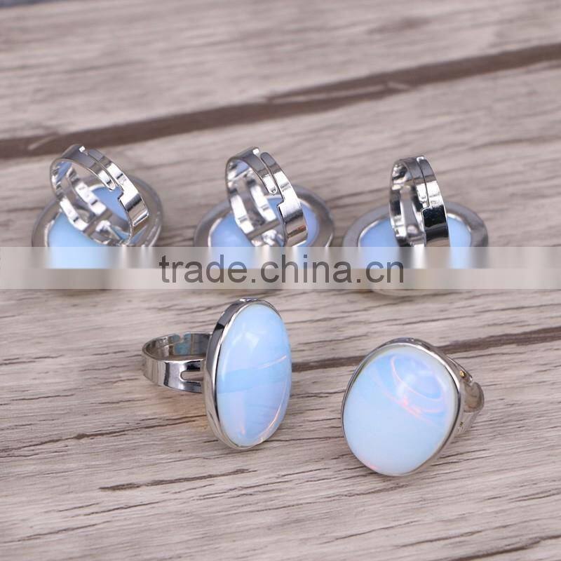 Wholesale Opal Ring, Bezel Setting Gemstone Ring