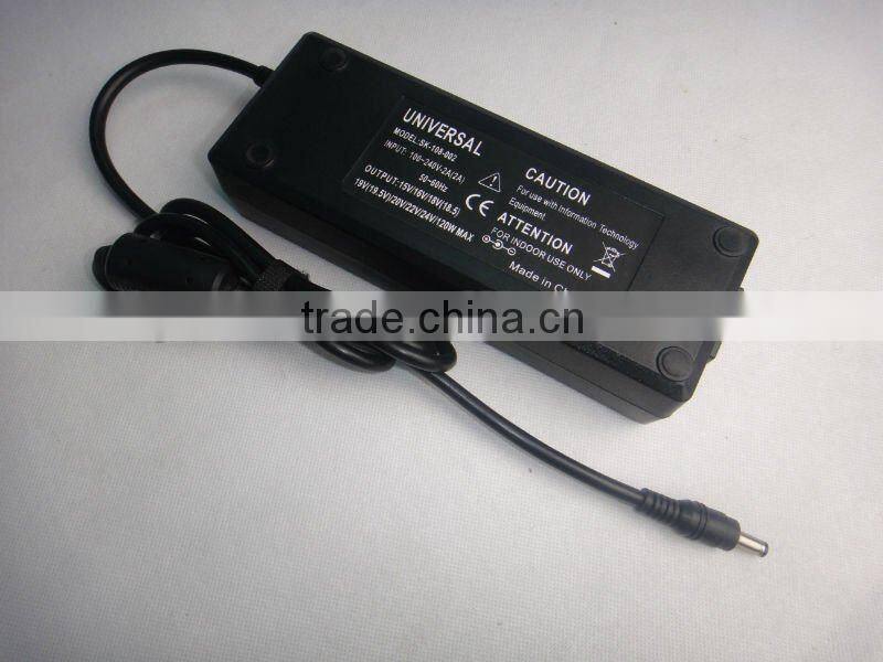 120w hi quality laptop Auotomatic universal AC adapter with USB/Swithching power adapter