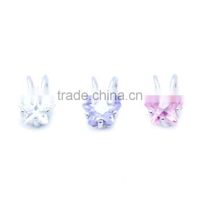 New Design Gemstone Charms, Designer Silver Charms, silver five pointed star pendant