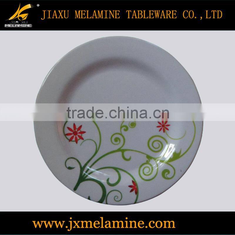 6"-14" flat melamine ware plate