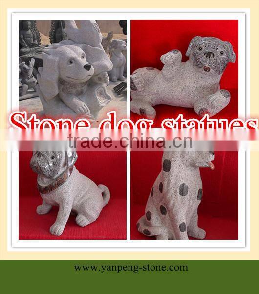 stone dog statues