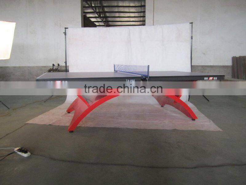 Tainbow shape table outdoor table Folded portable tennis table