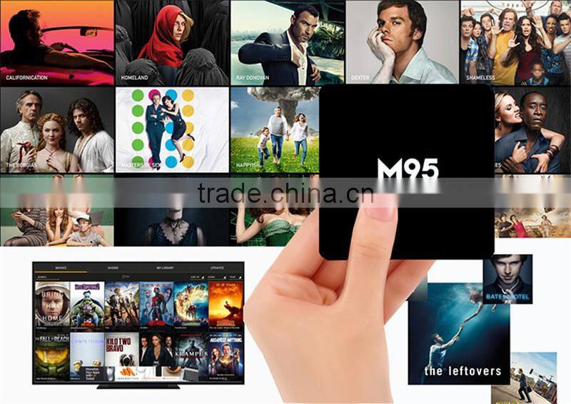 2016 Newest M95 X9 S905 1G 8G Android 5.1 4K TV BOX 2.4G WIFI Bluetooth KODI 16.0 LED