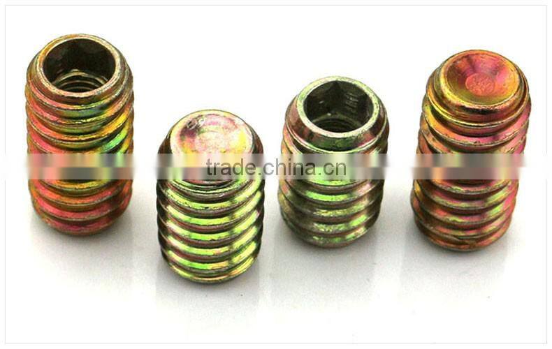 Carbon steel threaded insert blind nuts Hex nut for furniture M8*25-8*30