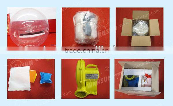 EN71 D=2m water absorbing polymer balls with Germany Tizip zipper