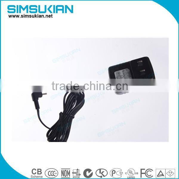 DC Output Type and Plug In Connection 5v1.6a ac/dc power adapter