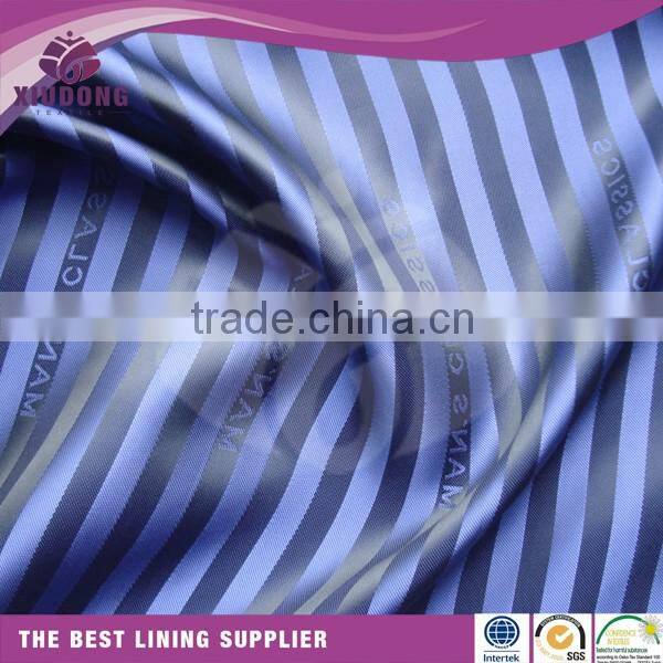 men suit logo garment lining fabric