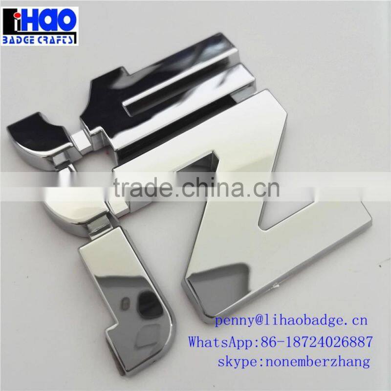 Plastic ABS car grille badges custom car emblem
