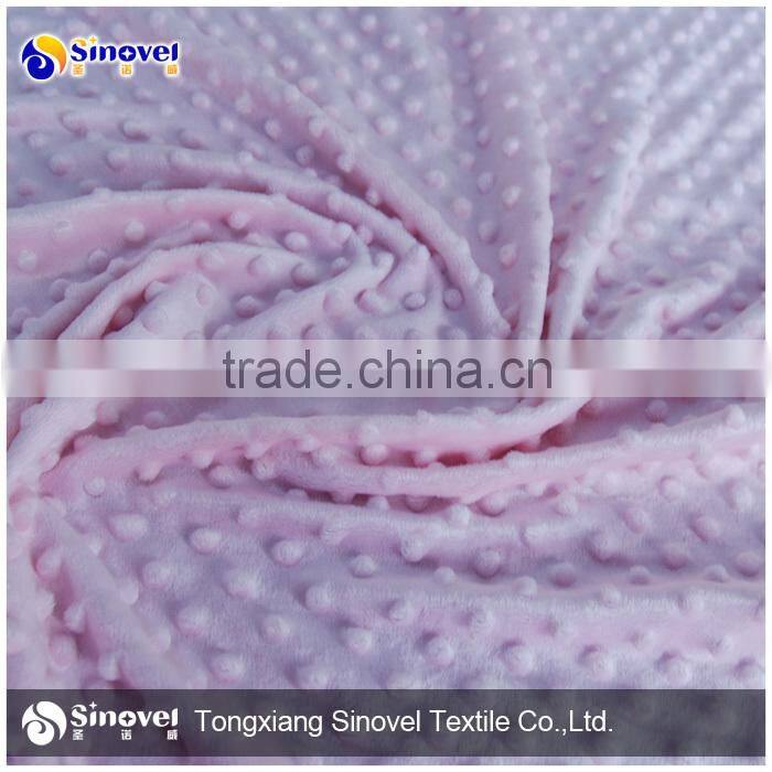 High Quality Super Soft Short Pile FauxFur Fabric with Dot