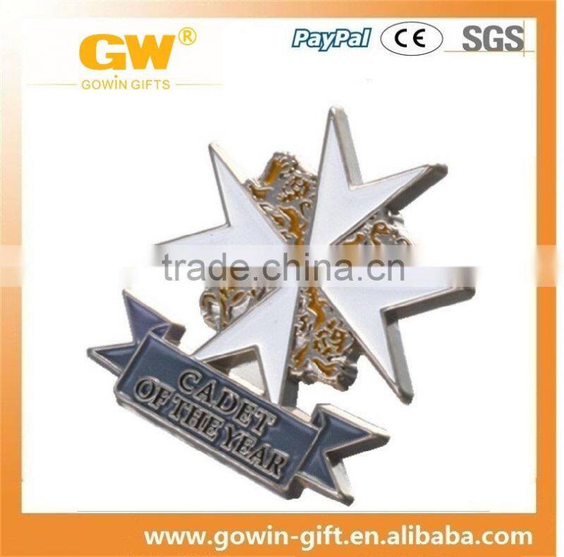 Factory direct sales OEM design metal printing badge