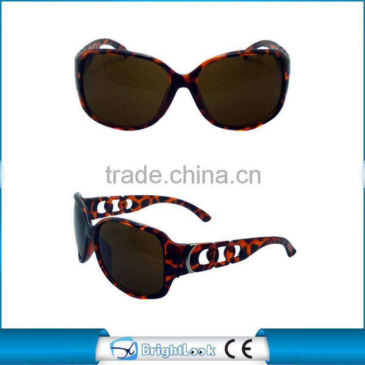 Brightlook 2015 newest CE&FDA brown lense with demi frames colorful sunglasses