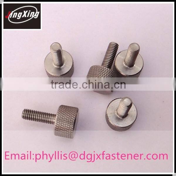 Good price stainless steel knurled head thumb screw M4