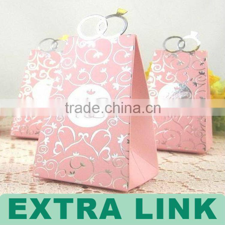 High Quality New Design Folding Chinese Wedding Paper Candy Box