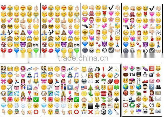 Fashion bubble home sticker,print stickers,iphone expression emoji smile face stickers