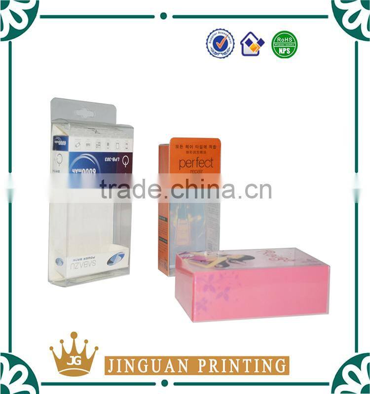 Custom packaging clear PVC PET transparent plastic box