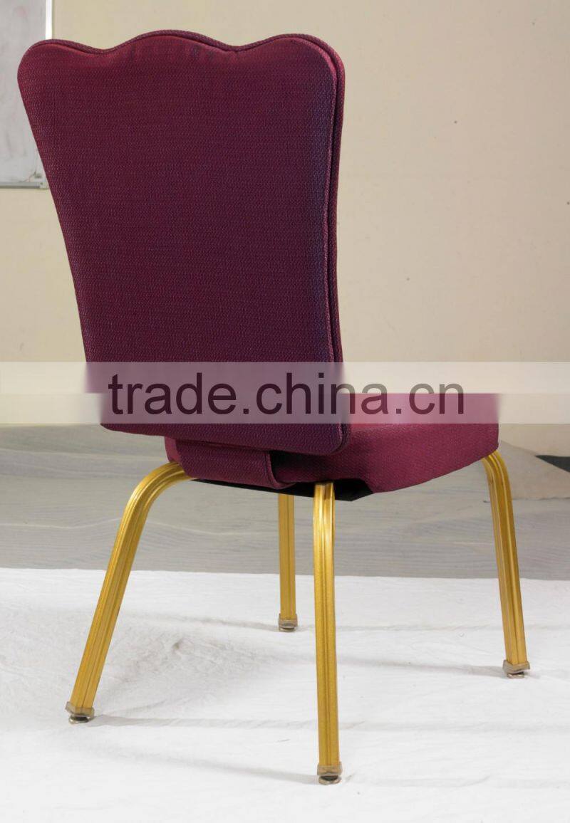 BH-YB3401 Metal flex banquet chair shake back dining chair with armrest