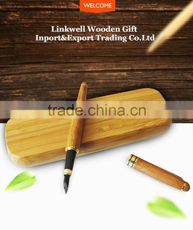 Promotional cheap price logo wooden pen