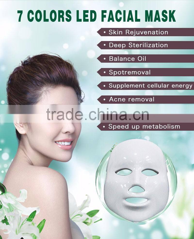 Popular skin care mask 7 colors skin care face mask led mask
