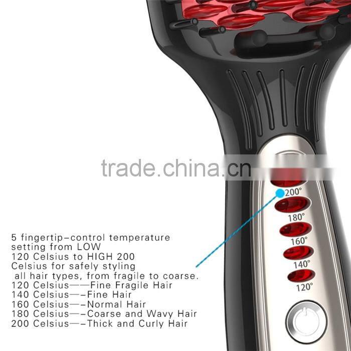 HZ-500 professional hair straightener comb with Aluminum and ceramic spraying
