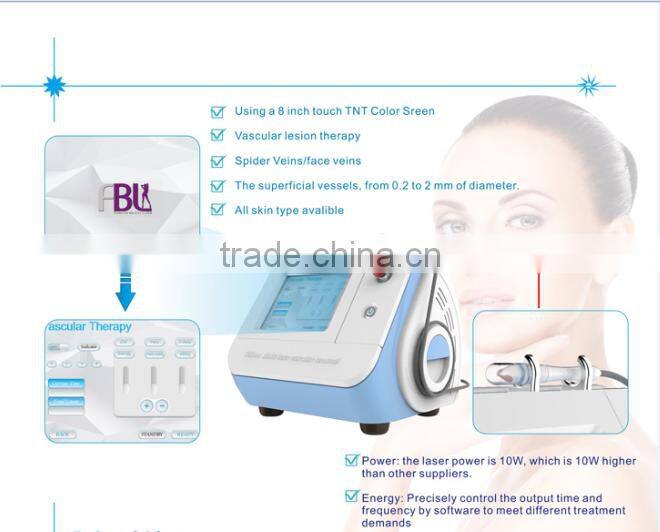 New arrival!!!High frequency 980 diode laser Portable Spider vein/vascular/blood vessels removal machine with Ce approved