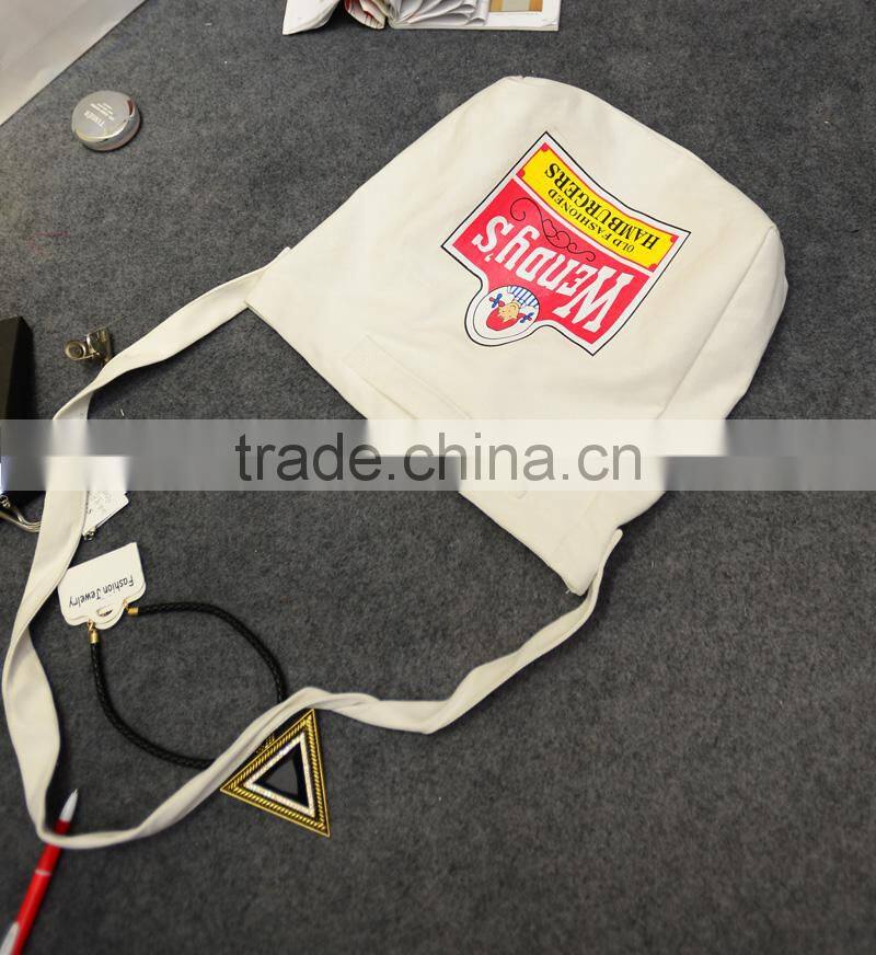 casual little fresh canvas tote shoulder bag