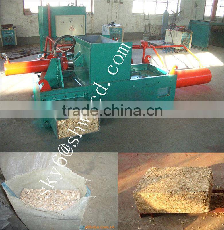 2078 hydraulic wood chips baler wood sawdust baler