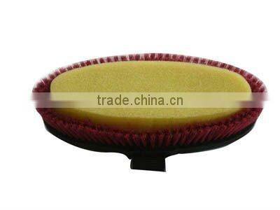 long pp bristles vernised wooden back horse brush