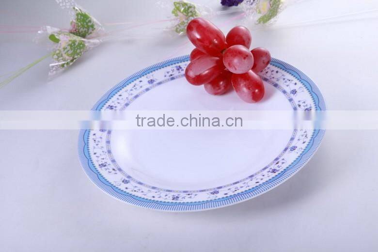 High quality Printing Wholesale Plastic cheap custom melamine plate for dinner