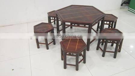 Vietnam New product set of table and chair, bamboo dining set