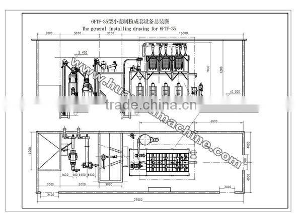 high quality wheat flour processing plant