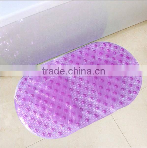 High quality green foot shaped rubber bath mat