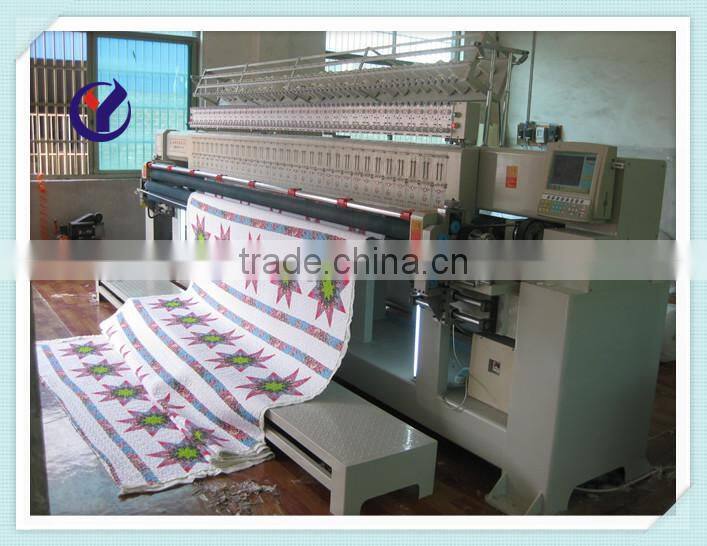 Professional double shuttle multi needle embroidery quilting machine