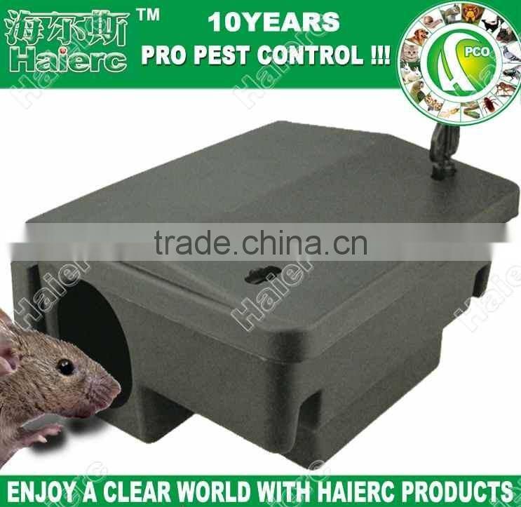 haierc manufacturer multi catch mouse trap plastic control box plastic mouse rat rodent bait station HC16228