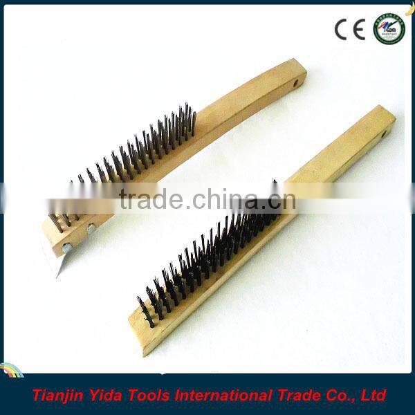 With Stainless Scraper Wire Brush