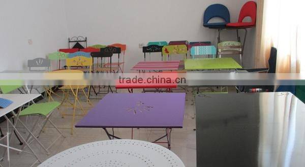 Painted iron bistro set