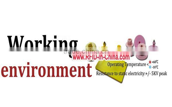 134.2KHz Cattle RFID Tags RFID Ear Tags for Cattle Tracking