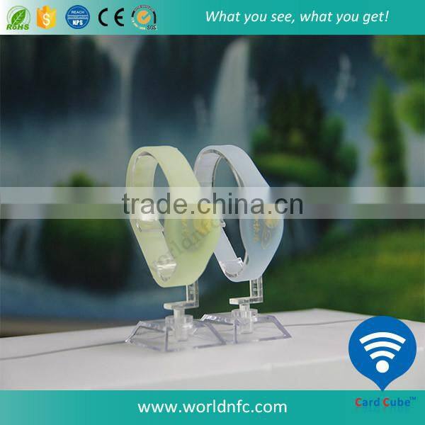 ISO 15693 ICODE SLI-S waterproof RFID Silicone wristband NFC bracelet